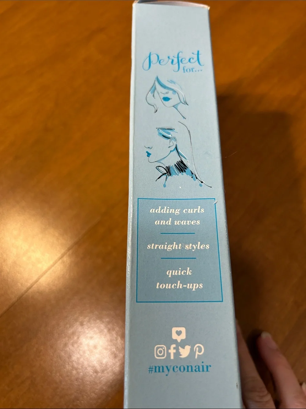 Con air Dual Deluxe Styler - Blue Mini Hair Straightener